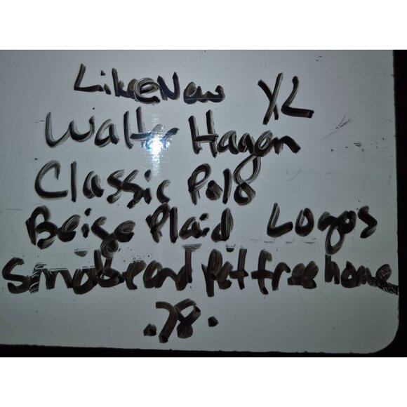 Walter Hagen Mens XL Beige Short Sleeve Polo Shirt Golf - Picture 8 of 8